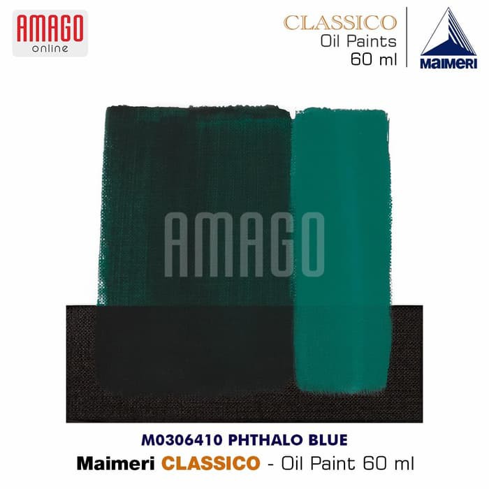 Cat Minyak Lukis MAIMERI Classico - Oil Paint - Phthalo Blue - 60ml - M0306410