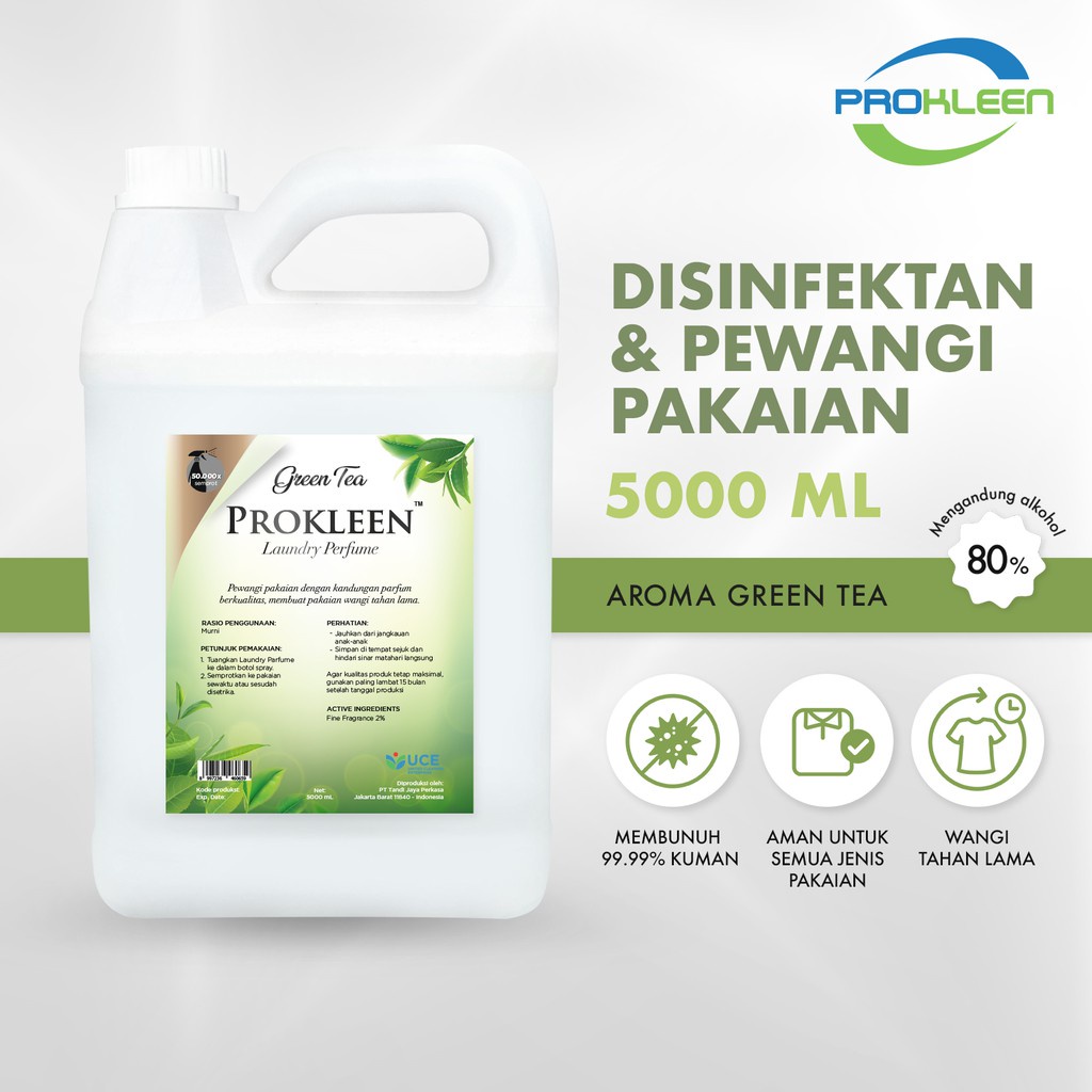 PARFUM Pewangi Pakaian PROKLEEN Fabric Spray Antibacterial Parfum Laundry 5Liter