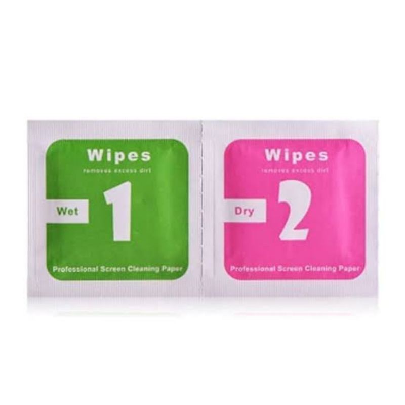 Tisu Tempered Glass WIPES WET AND DRY