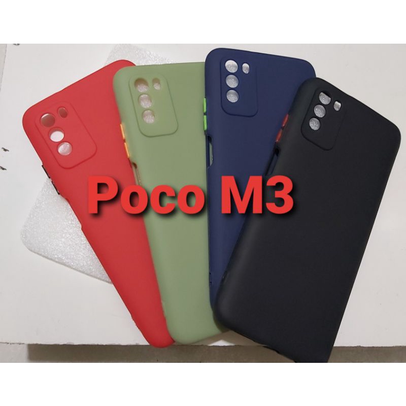 Case Candy Xiaomi Poco M3 Pro New Xiaomi Poco M3 New - Softcase Tpu Macaron Protective Camera Button Colour - UA