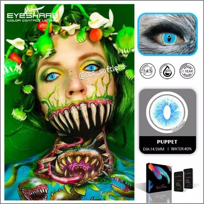 RCS ✔️- ~NEW ARRIVAL~ Softlens cosplay Halloween zombie Mata kucing viper