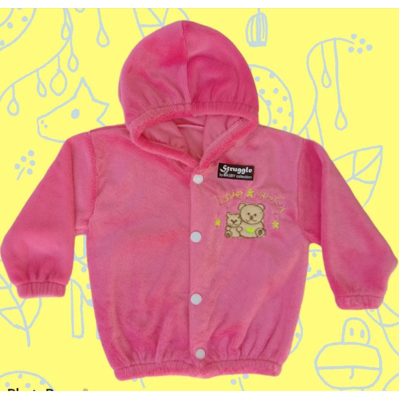 JAKET BAYI BULU MURAH-Pink