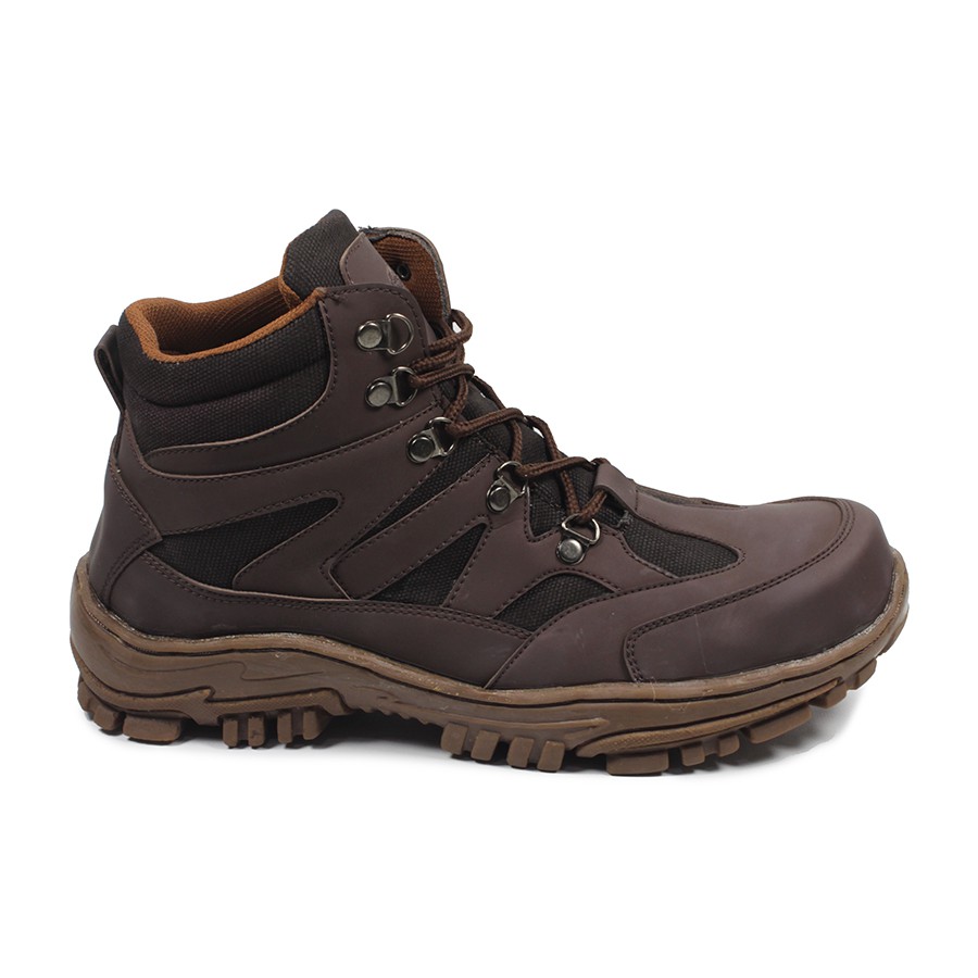 Sepatu Pria Safety Boots Crocodile Navigator Ujung Besi Steel Toe Tracking Outdoor Hiking