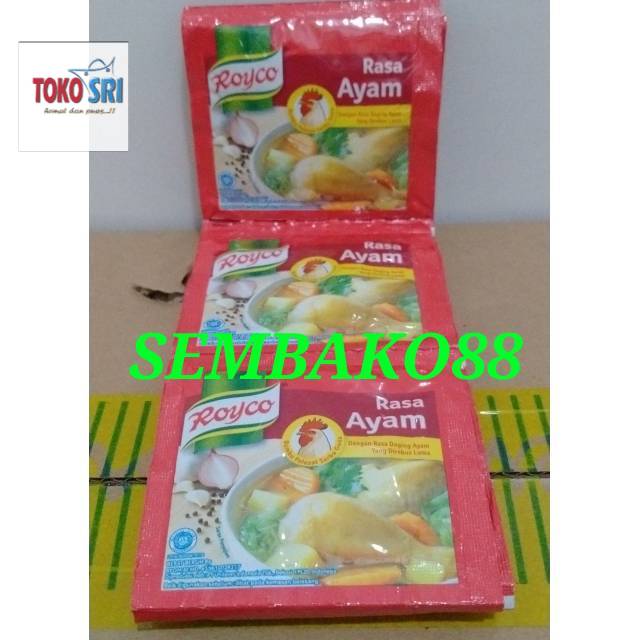 

ROYCO RASA AYAM/SAPI SACHET 8GR 1RENCENG ISI 12BKS