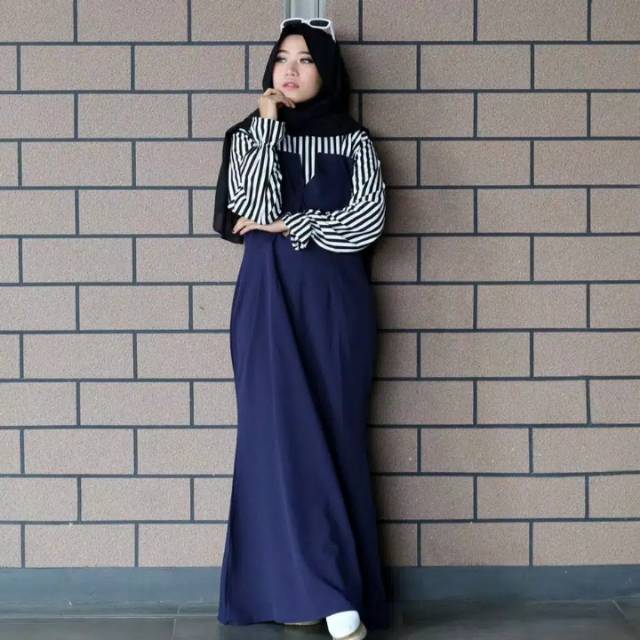 Fashion Hijab Casual Dress Muslimah Modern Saniyah Maxy