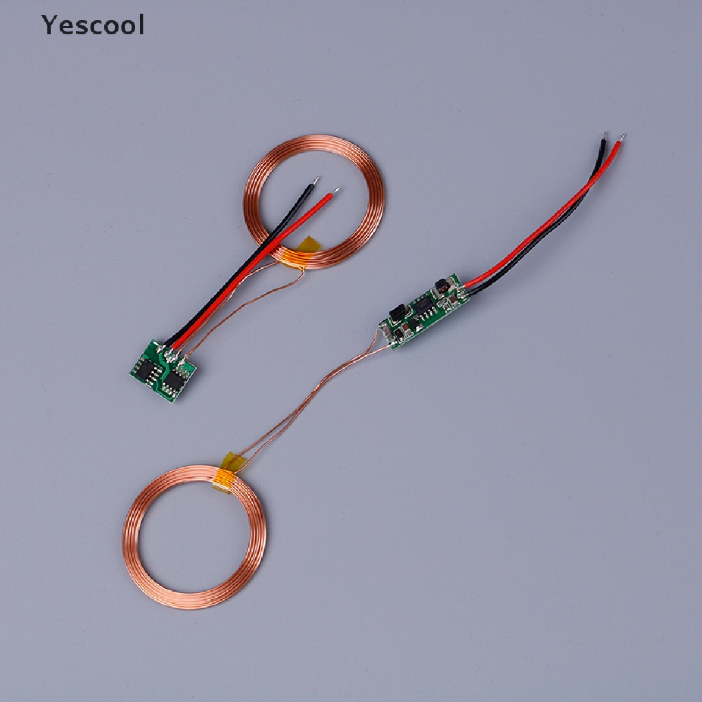 Yescool Modul transmitter charger wireless 5V + receiver power supply Induksi