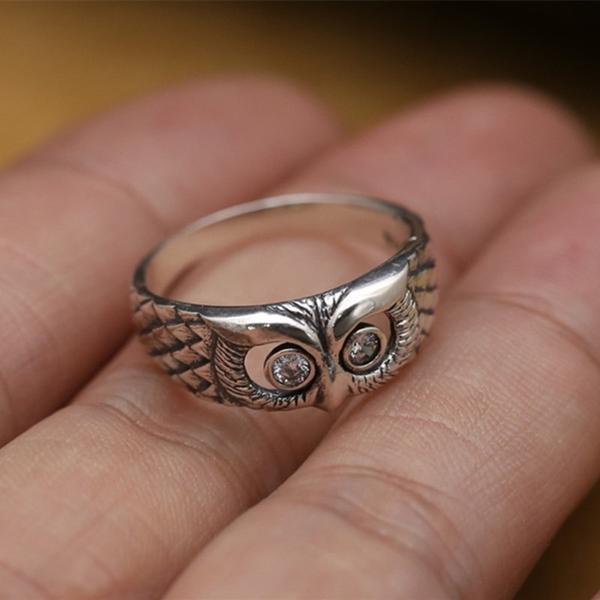 Cincin Sterling Silver 925 Model Burung Hantu Untuk Wanita Jza0104