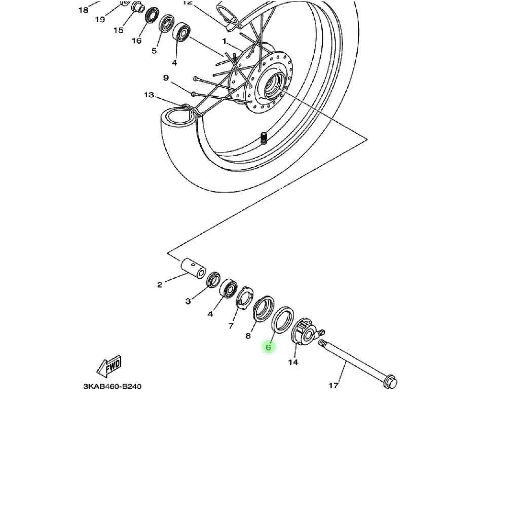 sil seal tromol roda depan kiri rxk rxking rx king rxs rxz rzr rxr scorpio original ygp 93105-45808