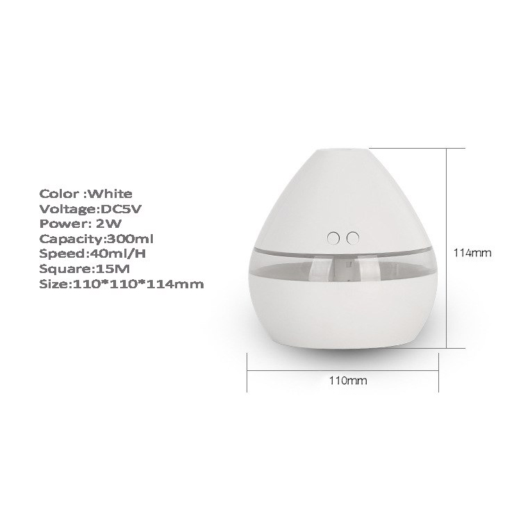 Taffware Aroma Therapy Air Humidifier Night Light 300ml - PTH