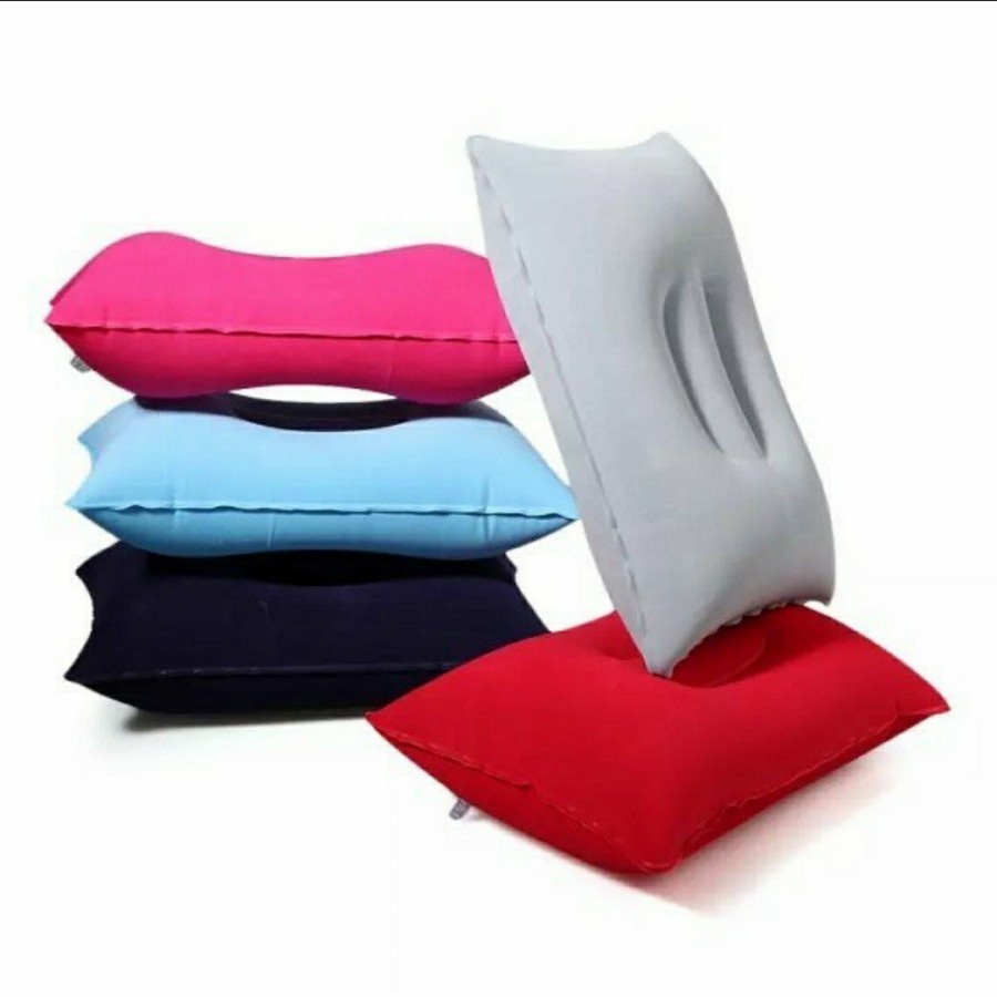 Bantal Multi Fungsi / Bantal Tiup / Bantal Leher / Bantal Angin White_Cell