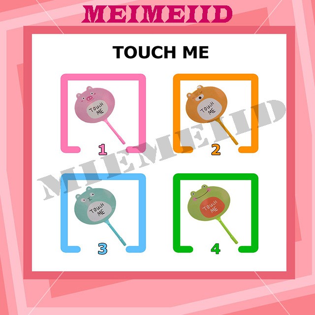 

MEIMEIID (2) Pulpen Kipas Motif Lucu Animal Buah Pena Kipas Karakter Import U09