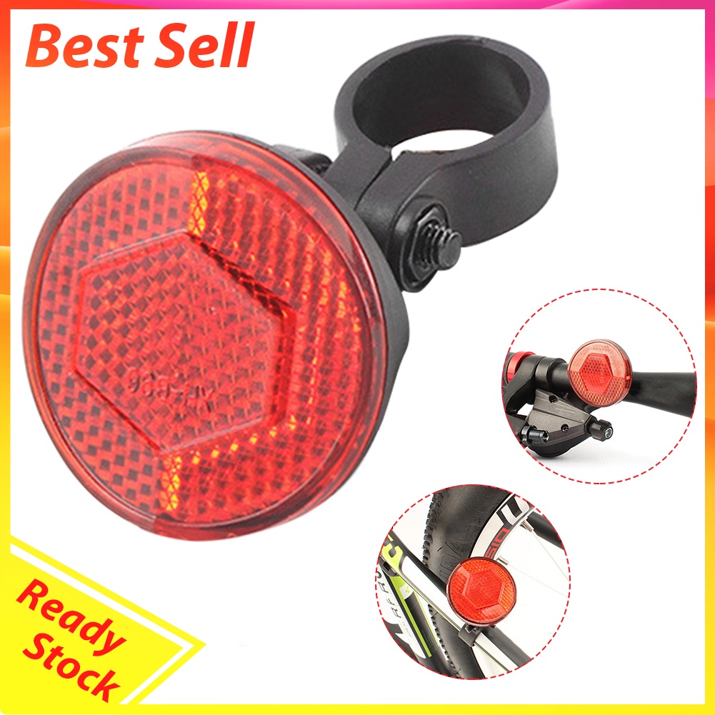 Mountain Bike Handlebar Reflector Bicycle Front Rear Warning Riding Light