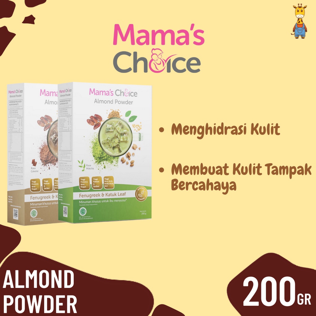 Mama Choice Almond Powder 200gr - Susu Bubuk