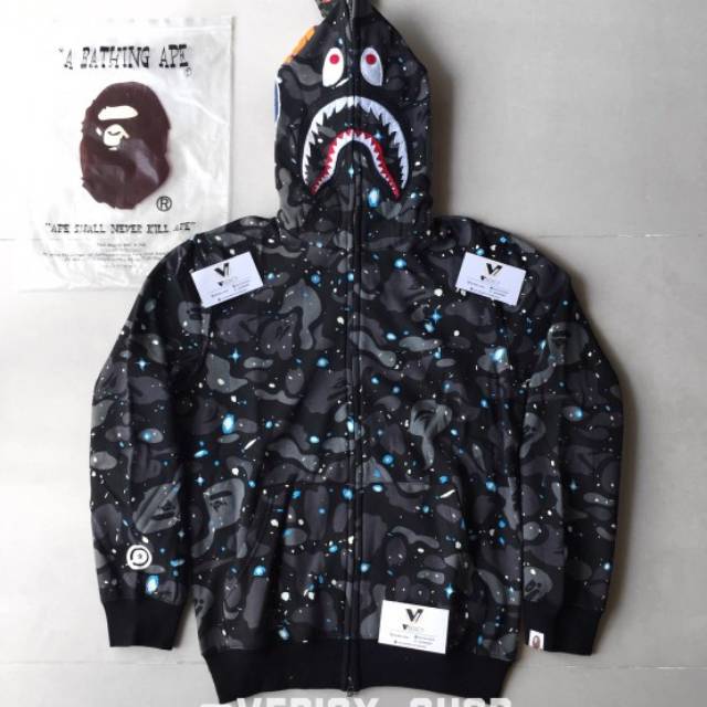 bape shark space galaxy