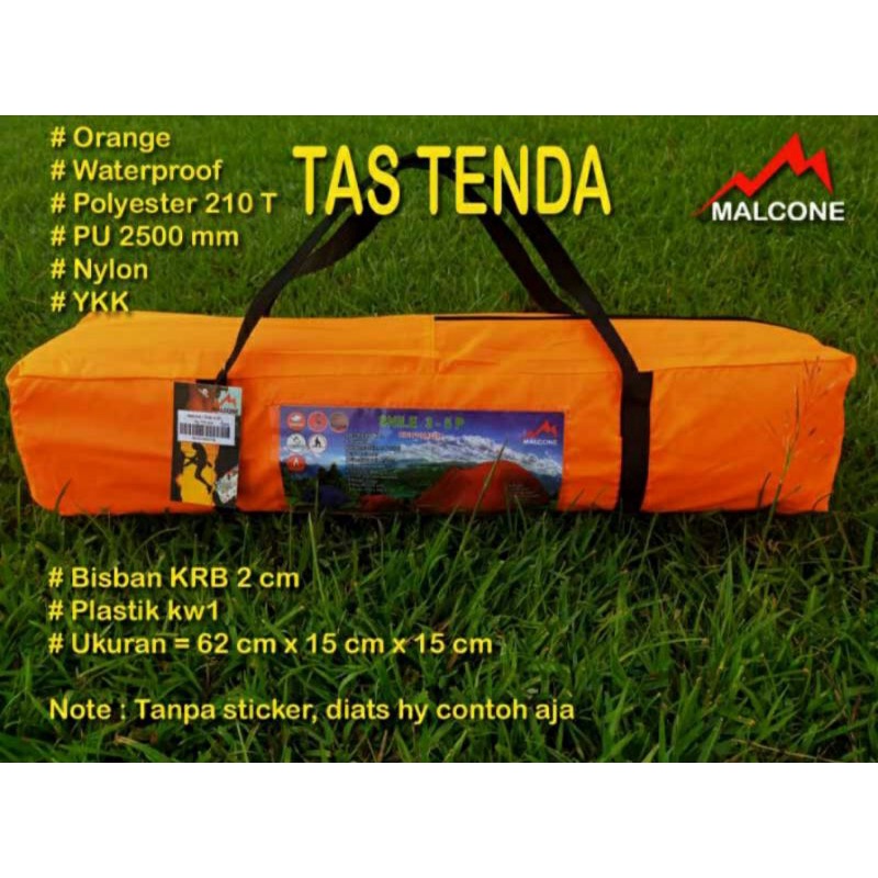 Tas Tenda Tas Tenda Isi 4 Baru Tas Tenda isi 4 warna orange isi 4 Frame Tenda
