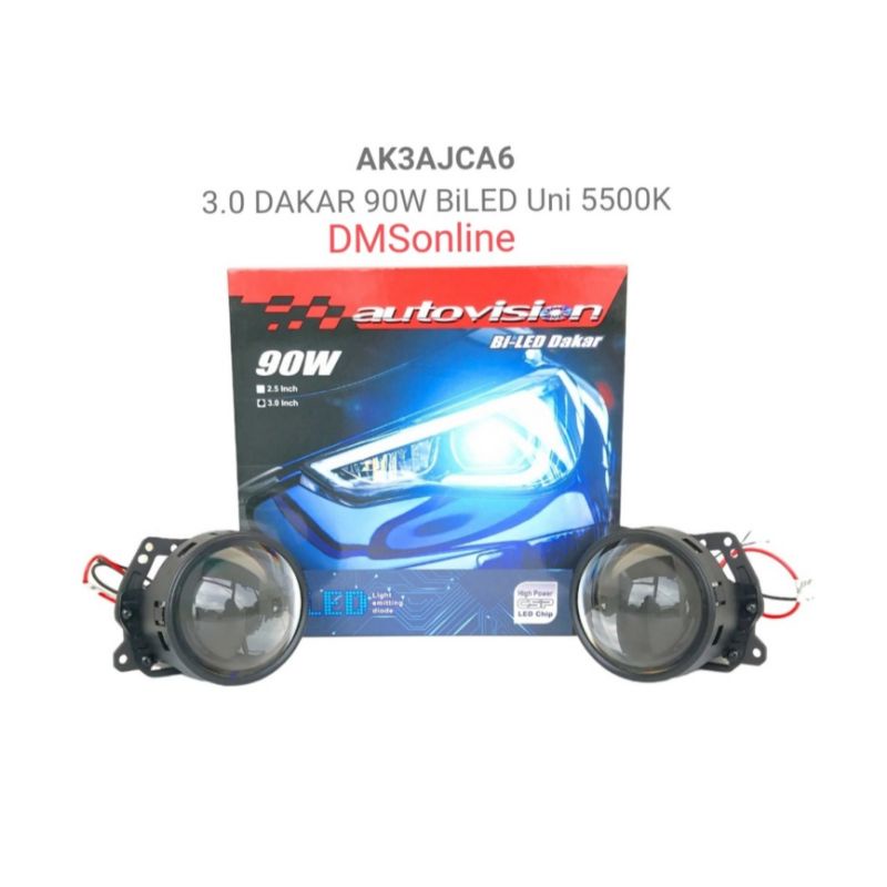 Led Projector Mobil 3" 2,5" 90W 5500K Autovision, Led Mobil Projector 3 Inch 2,5 Inch