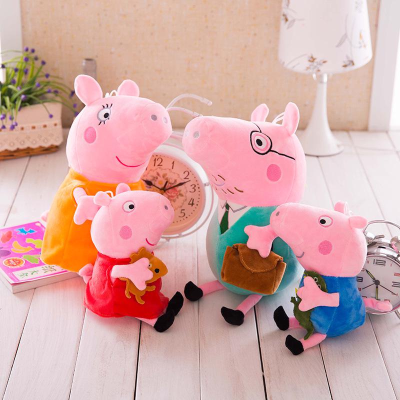 Big 50cm  Mainan Boneka Plush Peppa Pig George Ukuran Untuk Bayi / Anak