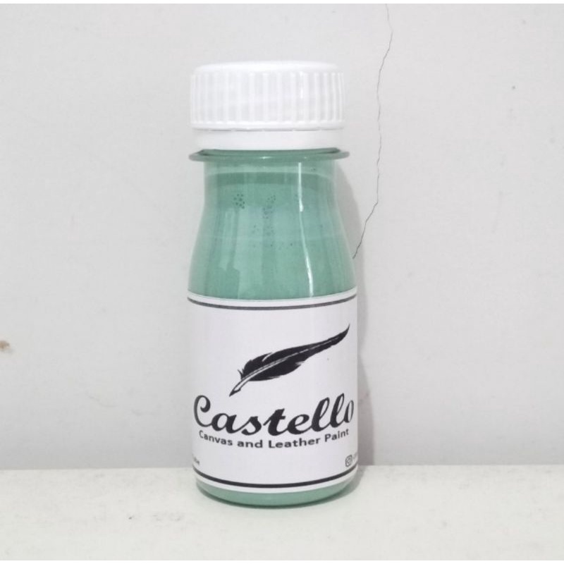 Castellopaint mint cat kulit dan kanvas tas dan sepatu