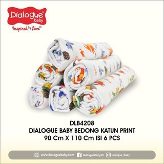 Dialogue Bedong Bayi Motif Print isi 6/4