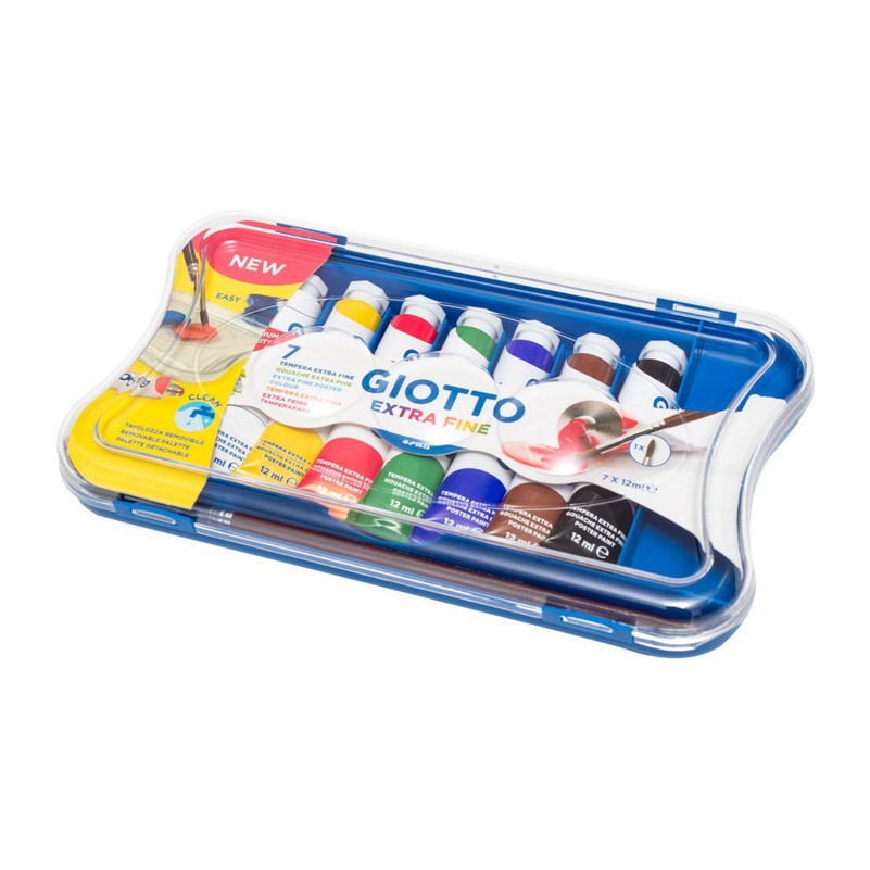 Giotto Poster Paint 7 Warna 12ml + Brush 303100