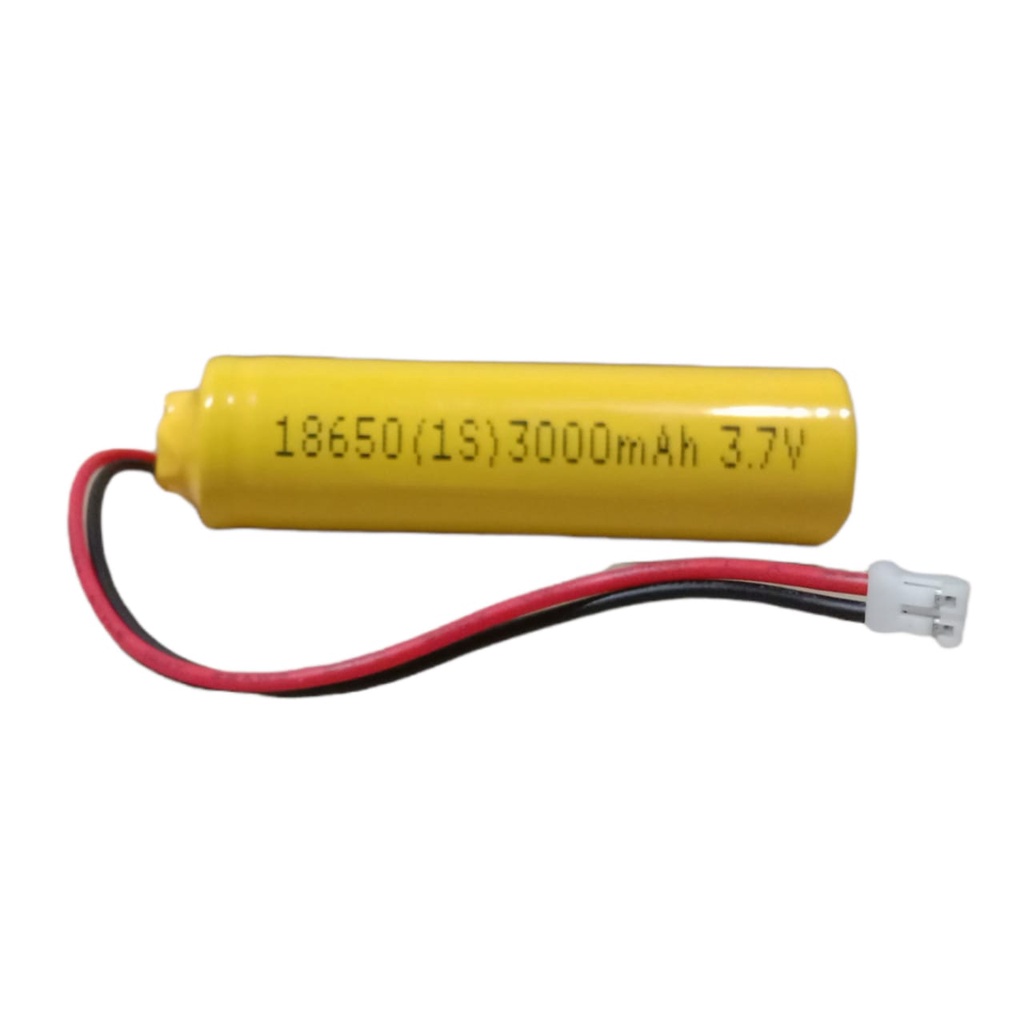 Baterai Mainan Remot Control / RC / Perangkat Elektronik Lainnya 1x 18650-1S 3000mAh 3.7V Protektor BMS 6A KONEKTOR JST PH 2.0 2 PIN