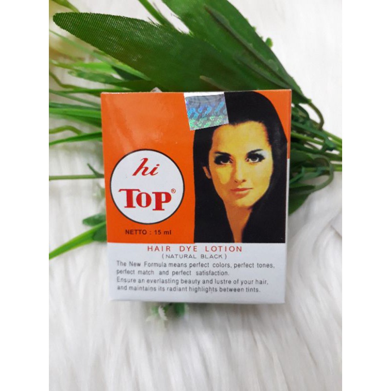 Semir Rambut Hitop15 ml|Hi Top Hair Dye Lotion Hitam - 100% Original