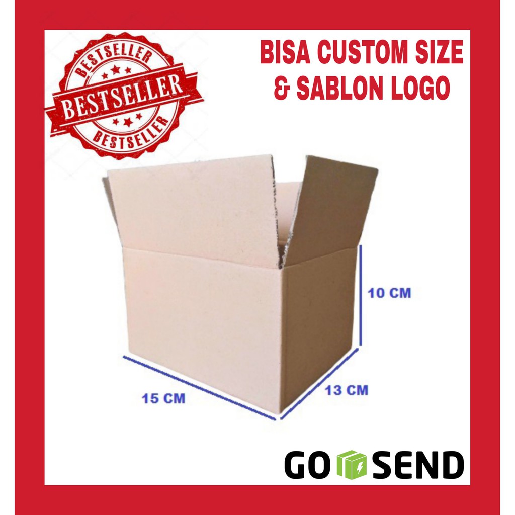 

Karton box 15*13*10 CM Carton Box Kardus Polos SINGLE WALL