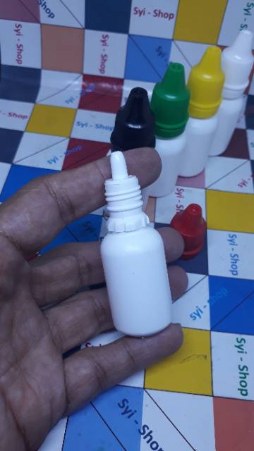 Botol Tetes Obat Putih SUSU Tutup Segel 15ml