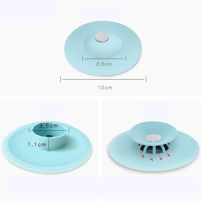 Tutup Saringan Wastafel Silikon Penutup Lubang Saluran Air Kamar Mandi Dapur Bulat Sink Bathtub Silicone