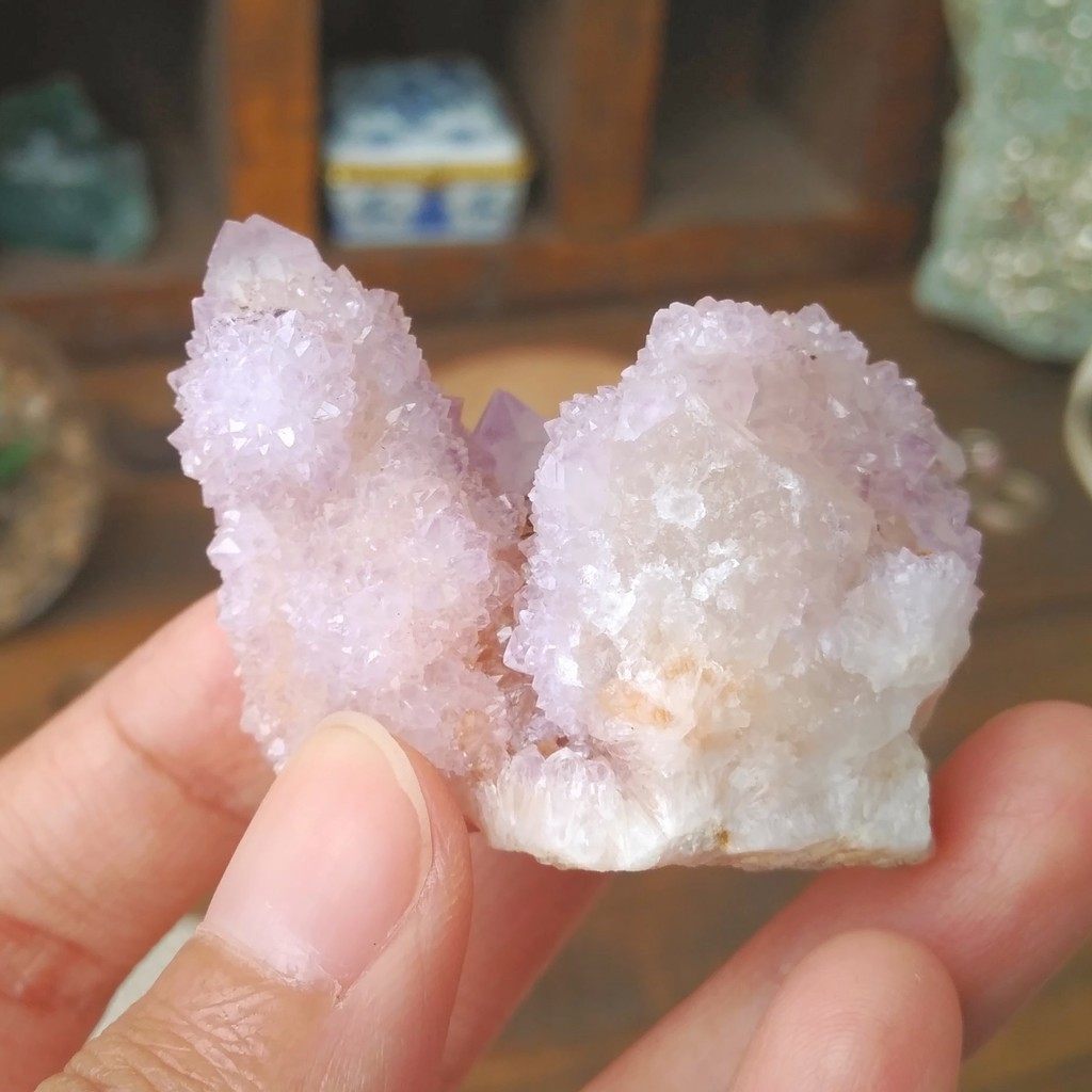 Spirit Quartz A South Africa Natural Cactus Quartz Light Amethyst Color Shopee Indonesia