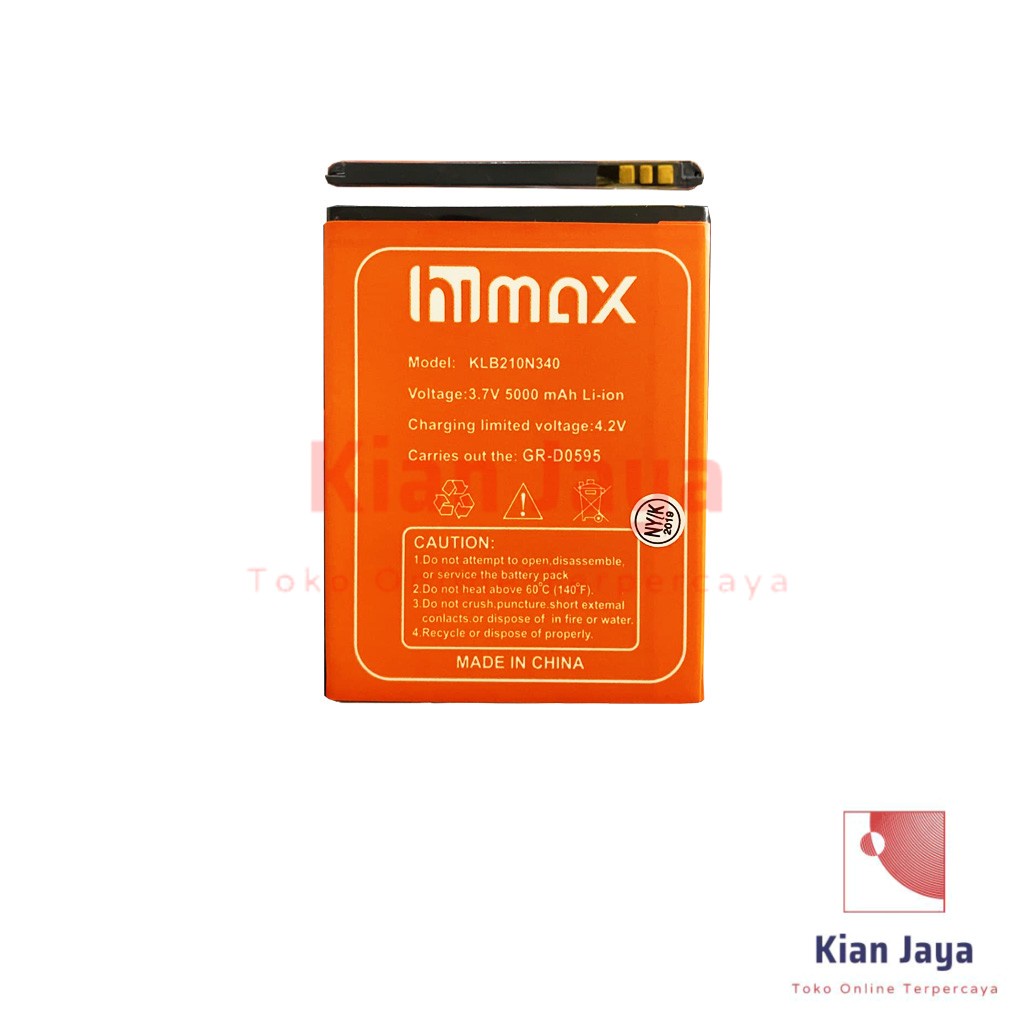 Baterai Himax Pure 3s KLB210N340 Original OEM Batre Batrai Battery Hp Ori