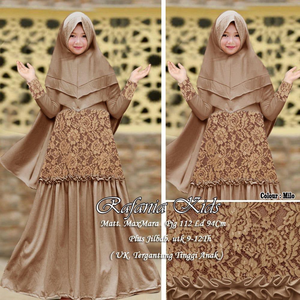 GAMIS SYARI ANAK RAFANIA / GAMIS PESTA SYARI ANAK