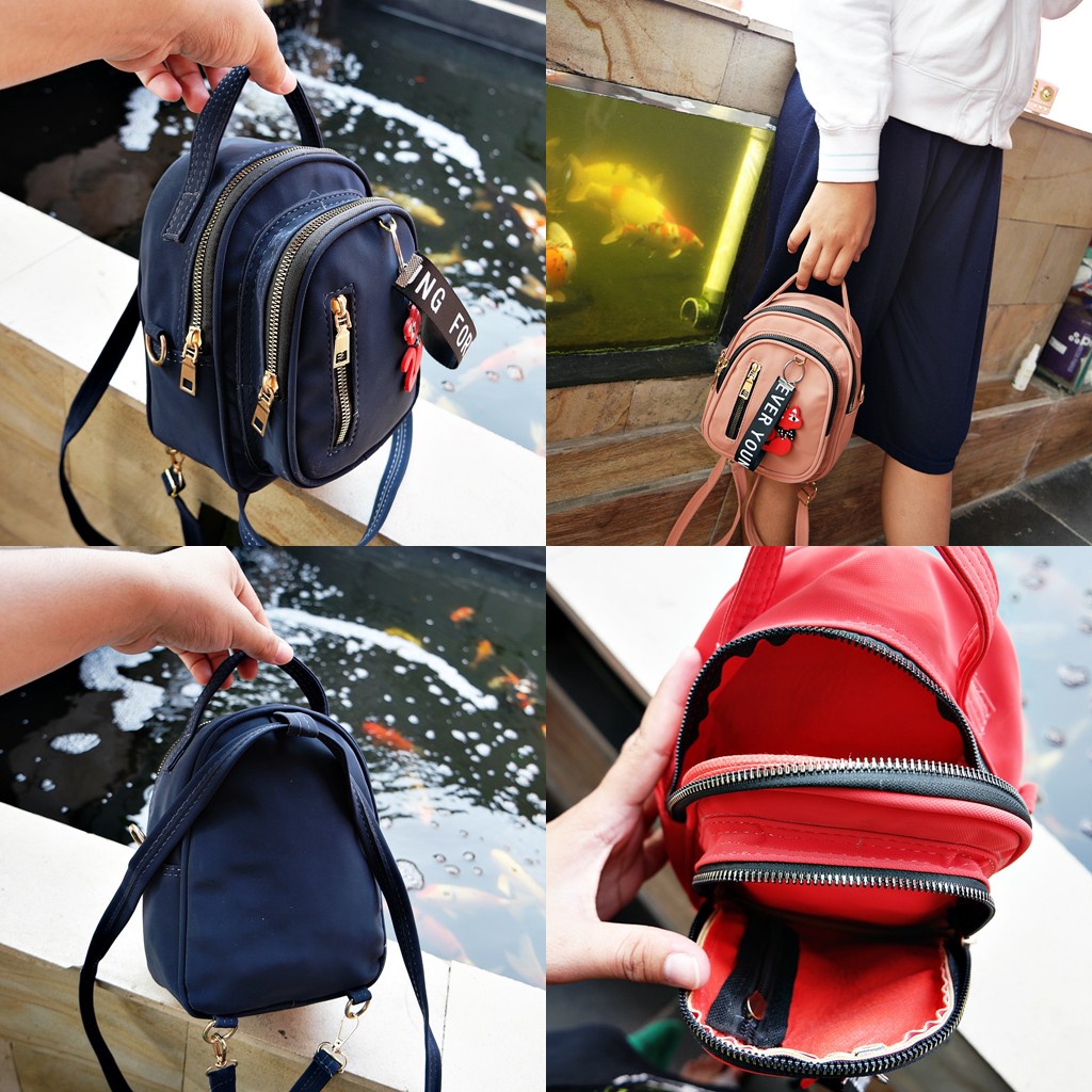 Fashion Suede 6247 Ransel Wanita free gantungan THR