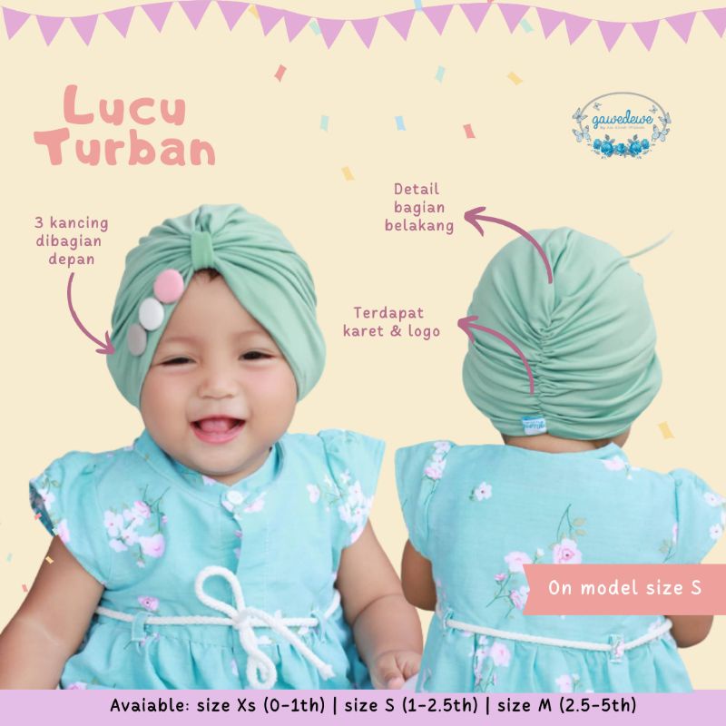 Lucu Turban | Turban Anak Turban Baby Turban bayi Turban anak perempuan Turban Newborn Turban Bunga 