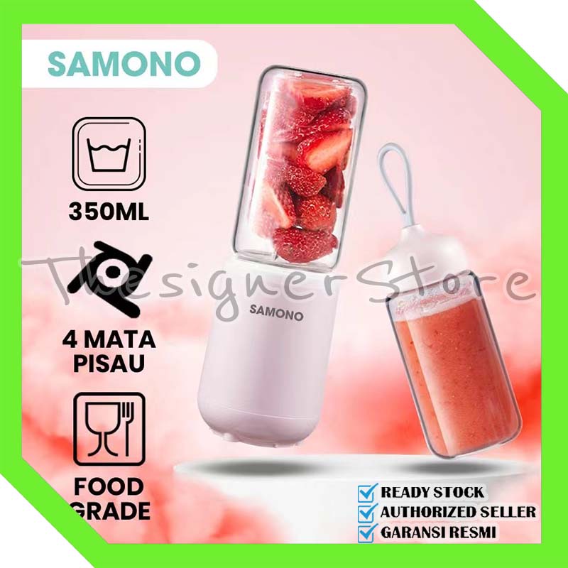 Jual Juicer Portable 350Ml Samono 4 Mata Pisau Lowertage Blender Mini Multifungsi Food Grade