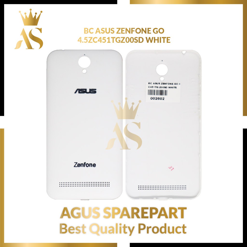 BACKDOOR / BACKCOVER / TUTUP BELAKANG ASUS ZENFONE GO 4.5" / ZC451TG / Z00SD WHITE