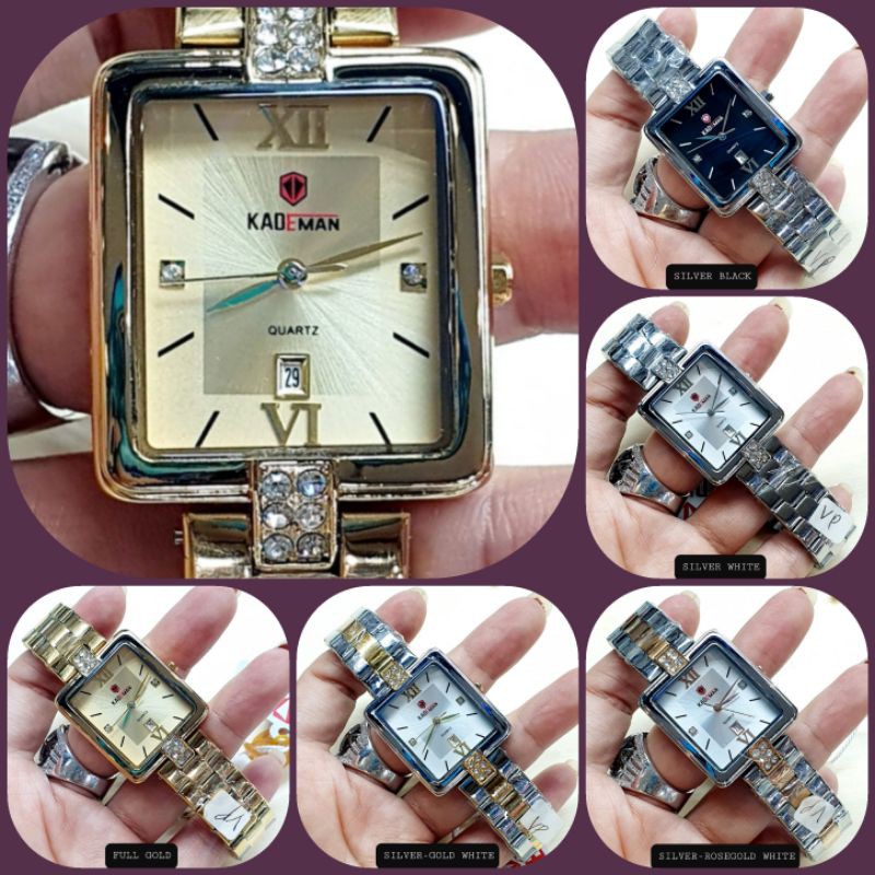 Jam Tangan Wanita KADEMAN KDM837 Stainless Steel Waterproof Original