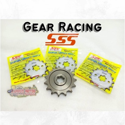 [ SSS ] Gear SSS depan ukuran 415 dan 428 KLX CRF RXZ KCT Smash Megapro Ninja Jupiter Supra GTR