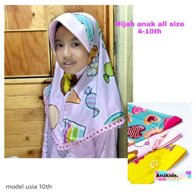 Hijab anak printing