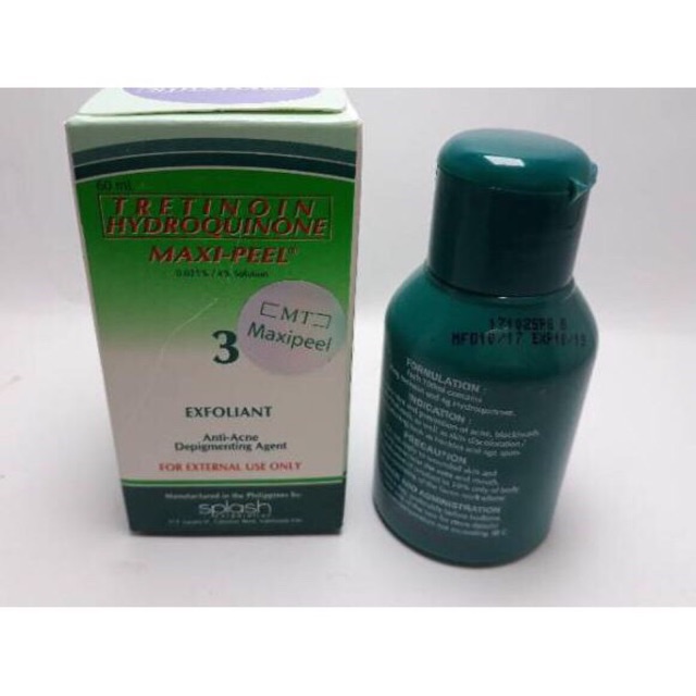MAXIPEEL TRETINOIN HIDROQUINONE TONER ANTI ACNE