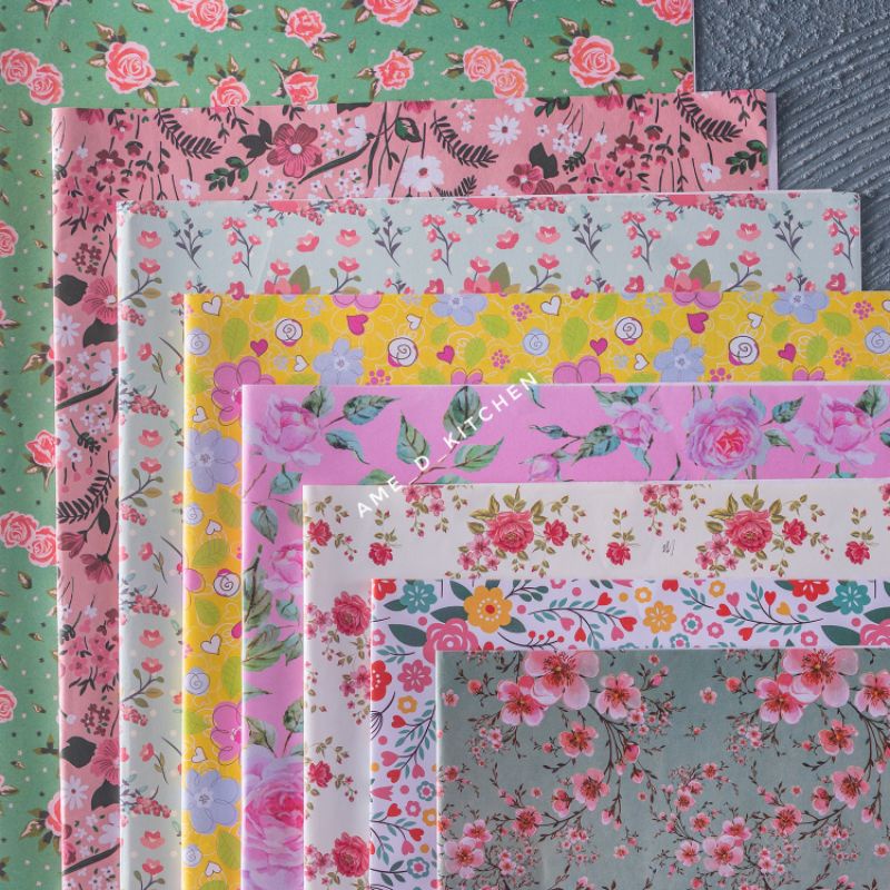 

Tambahan packing kertas kado shabby + kartu ucapan