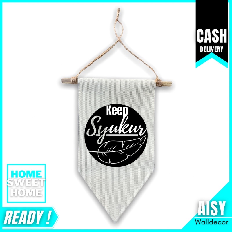Aisy.walldecor | HIASAN DINDING KAMAR TIDUR - Keep Syukur
