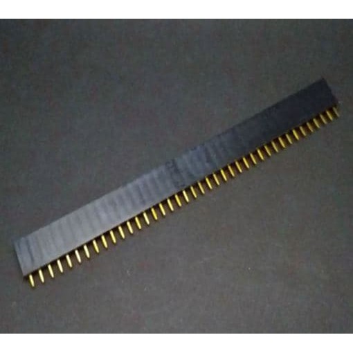 Female Header 1x40 Gold 40p 40 Pin Single Row 0.1&quot; 2.54mm TOP Quality