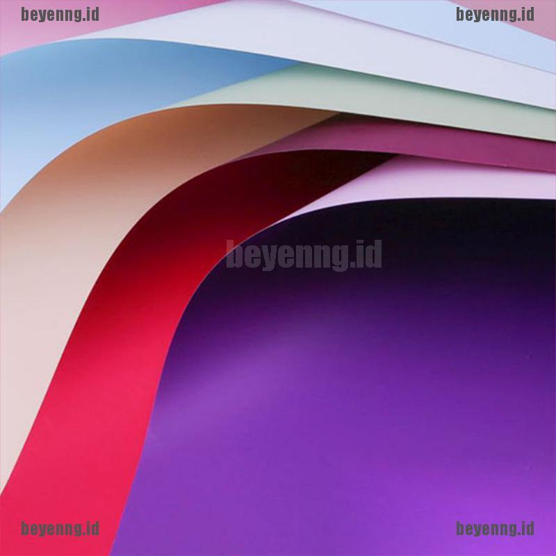 20 Pcs Kertas Pembungkus Buket Bunga Tahan Air Dua Warna