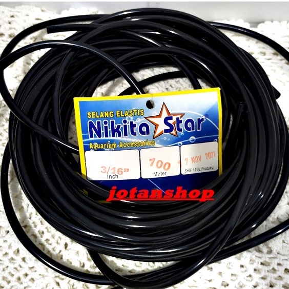 Selang HITAM meteran aerator airator Aquarium airpump aquascape blower hidroponik