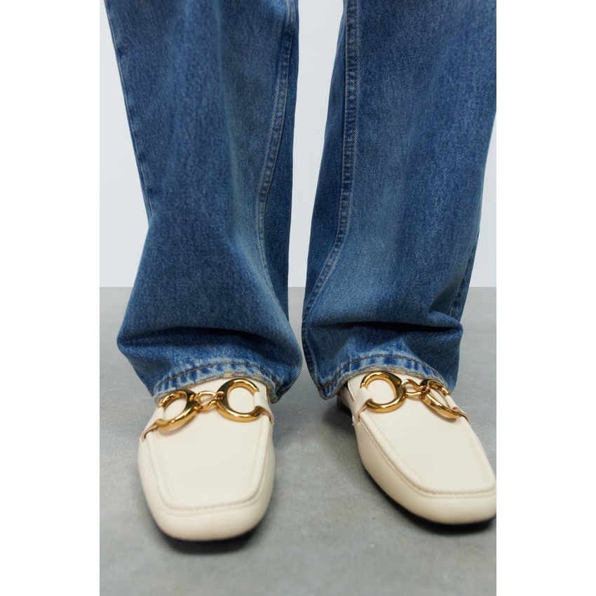 SANDAL WANITA ZS-3565 BUCKLE LOAFER MULES FLAT