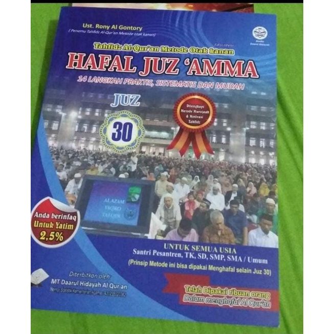 Buku Panduan Tahfidz Juz 30 Metode Otak Kanan