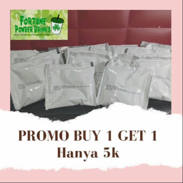 

PROMO MINIMAL 10 SACHET POWDER DRINK PREMIUM | BUY 1 GET 1