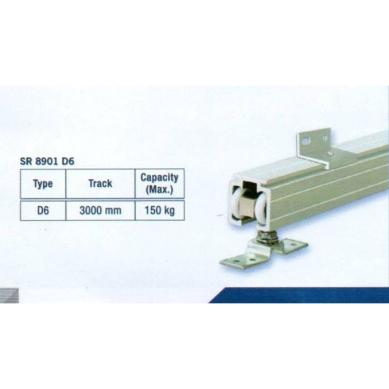 Jual Sliding Rail Dekkson Dekson Single SR 8901 D6 Kayu Rel Roda Pintu