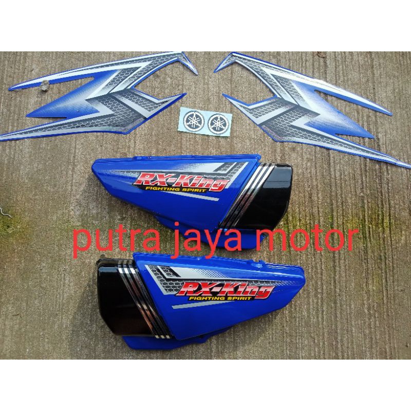 tutup aki box accu RX king tahun 2004 warna biru